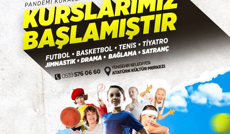 Yenişehir’de Sanat ve Spor Kursları Başlıyor