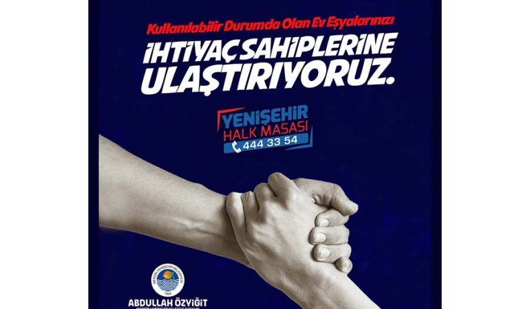 Yenişehir Belediyesi Dayanışma Köprüsü Kuruyor