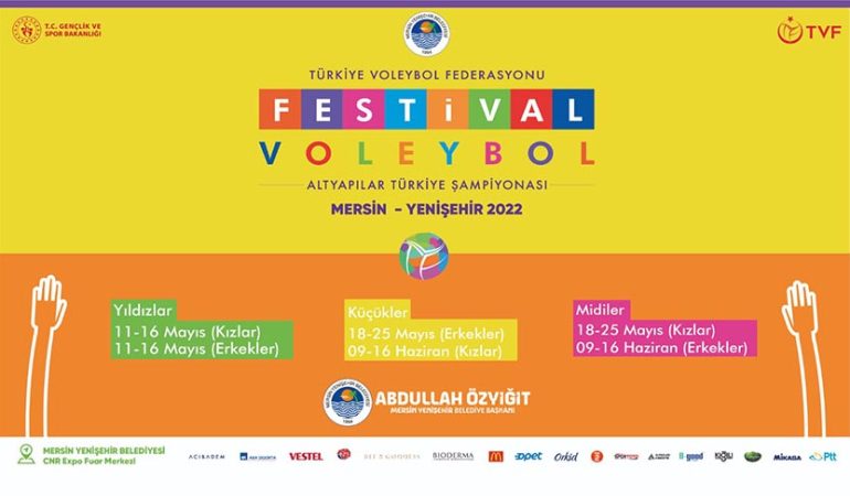 Festival Voleybol 2022 Mersin Yenişehir’de