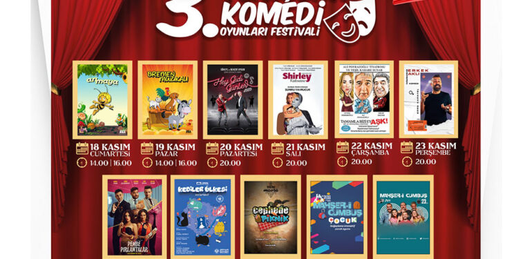 3. Yenişehir Komedi Oyunları Festivali 18 Kasım’da başlıyor