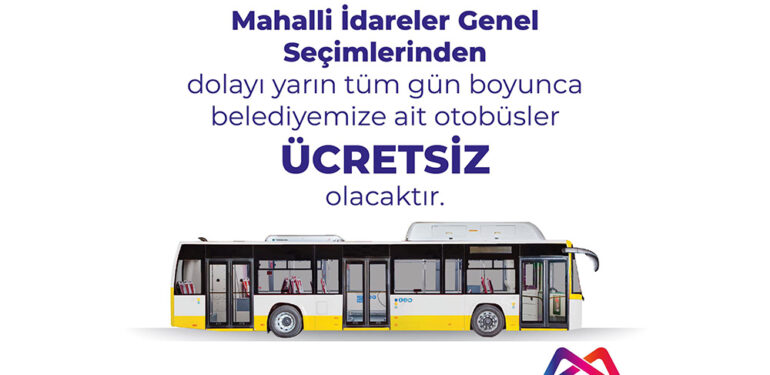 Seçimlerde Mersin Büyükşehir’den Ücretsiz Ulaşım